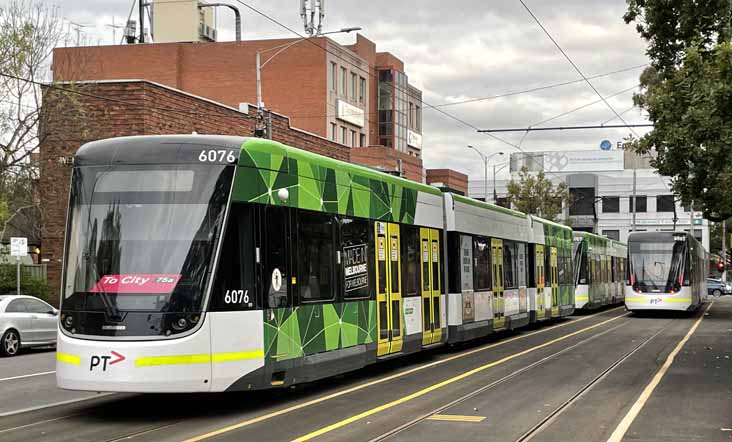 Yarra Trams Bombardier Flexity E2 6076, 6057 & 6065